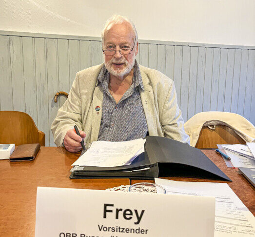 Michael Frey auf seinem Platz im Ortsbeirat